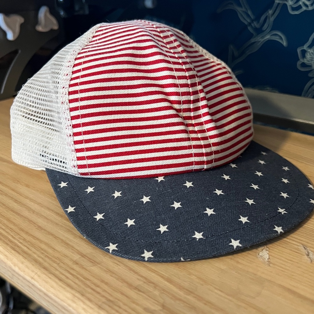 Striped and Starred Toddler Trucker Hat